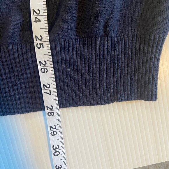 Tommy Hilfiger Sweater Mens Pullover XL Cotton 1/4 Zip Long Sleeve Blue Preppy - Picture 7 of 7